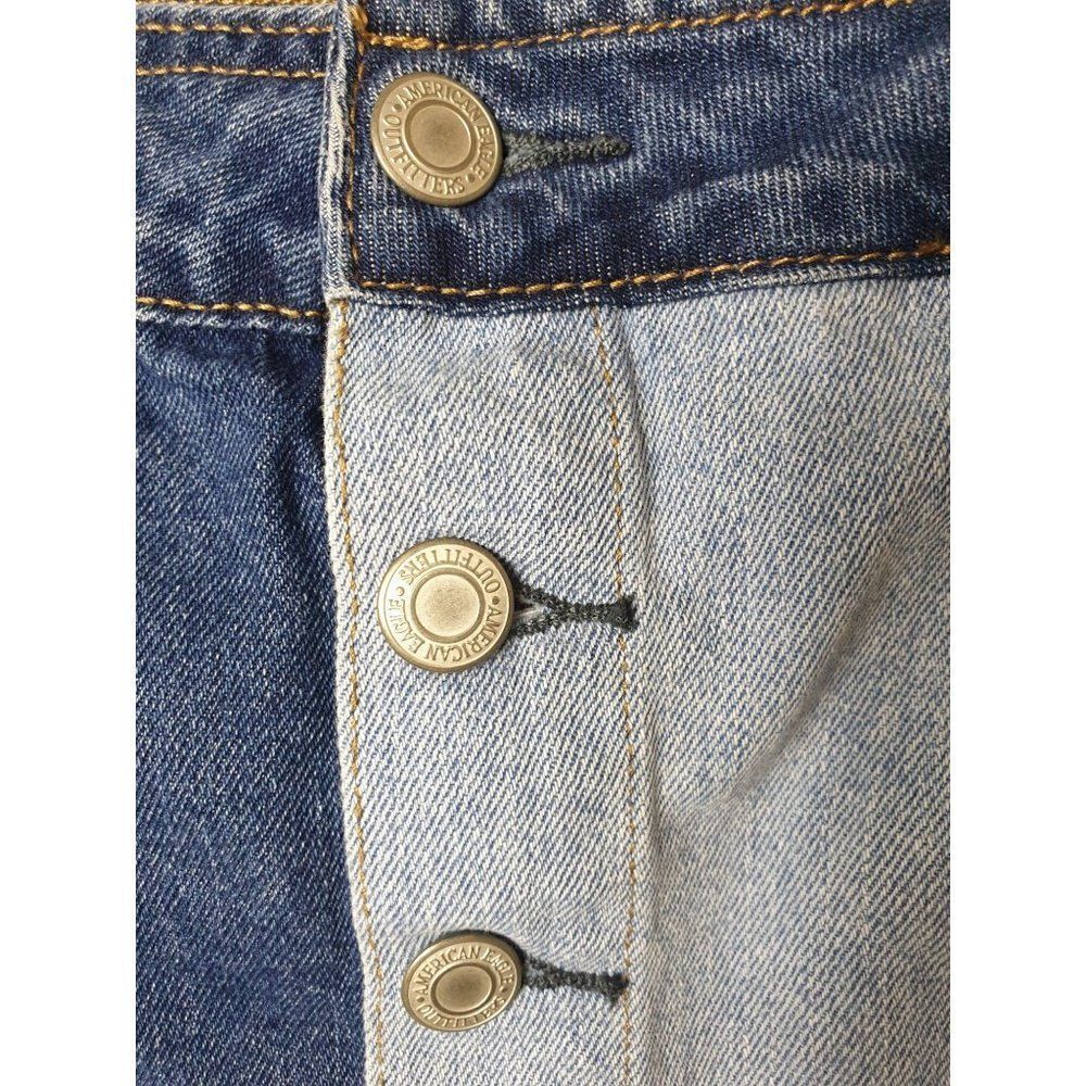 American Eagle Women's Patchwork Denim Mini Skirt… - image 2